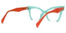 Bermea Cateye Green Glasses5