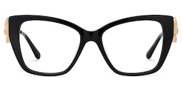 Atiesha Cateye Black Glasses1