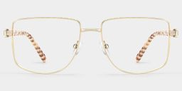 Felicity Geometric Gold Pattern Glasses3