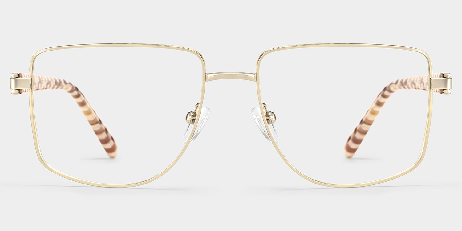 Felicity Geometric Gold Pattern Glasses