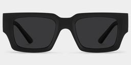 Garza Rectangle Black Glasses0