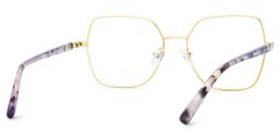 Billie Geometric Gold Glasses4