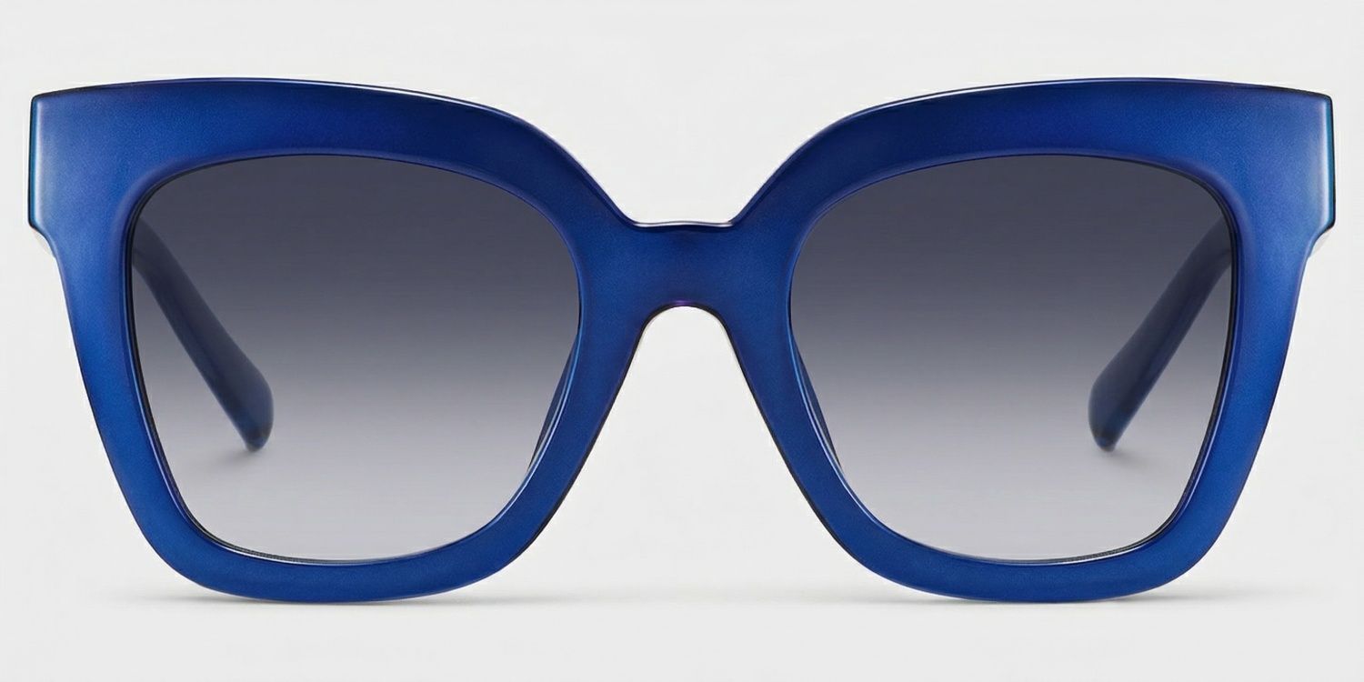 Malcolm Square Blue Frame Sunglasses Online Sale | ZEELOOL0