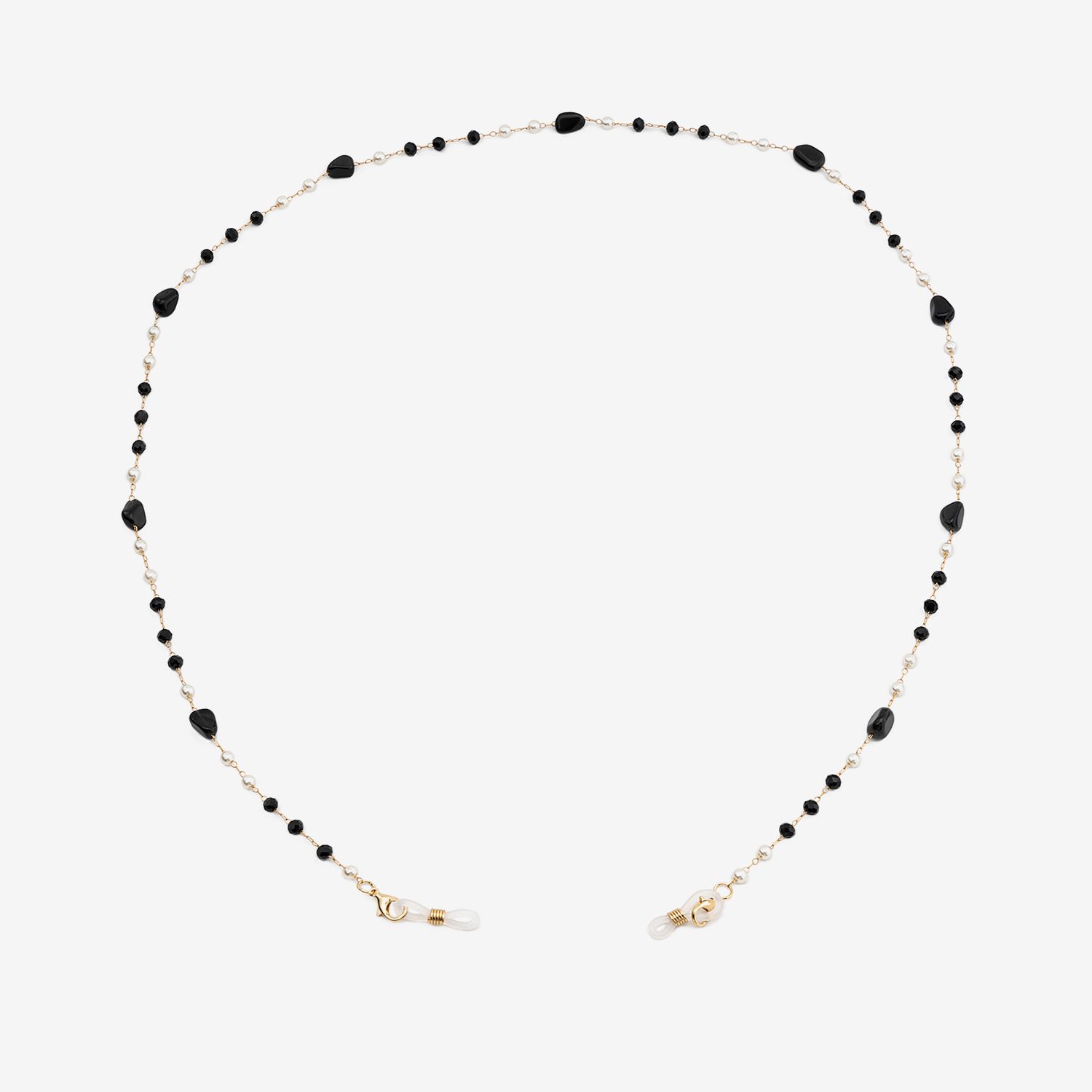 Eyeglasses Chains Accessories For Glasses in Black White Color1