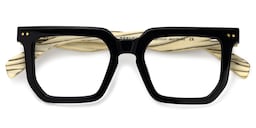 Shontay Square Black Glasses2