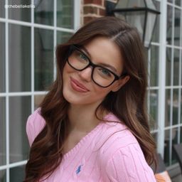 Faith Black Rectangle Glasses7