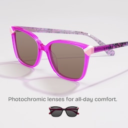 Nolan Square Neon Pink Glasses0