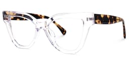 Shaka Cateye Clear Glasses1