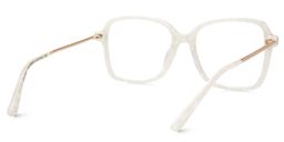Monica Square White Glasses3