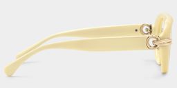 Aveline White Aviator Glasses3