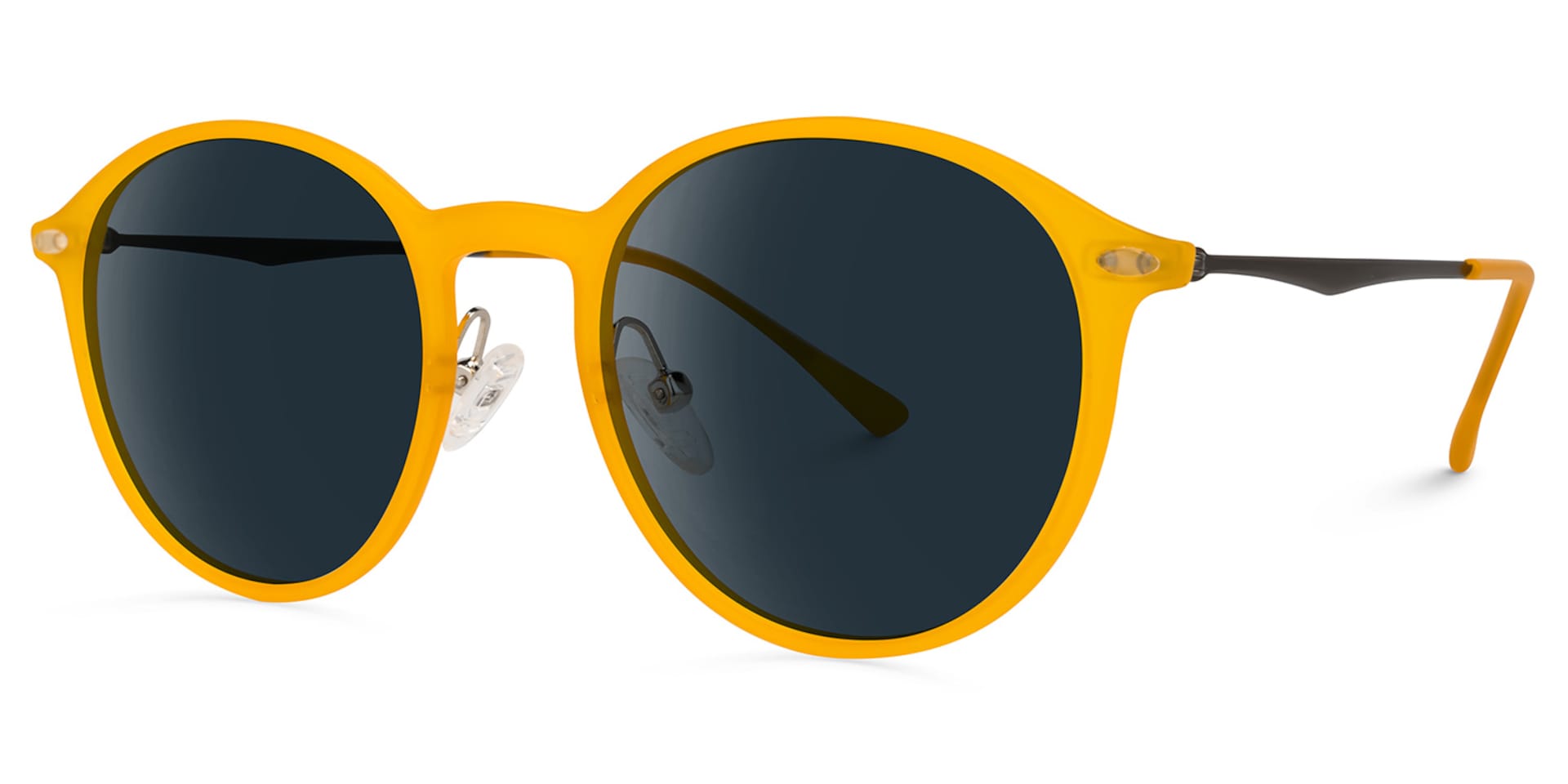 Dolores Round Yellow Sunglasses | Zeelool Glasses1