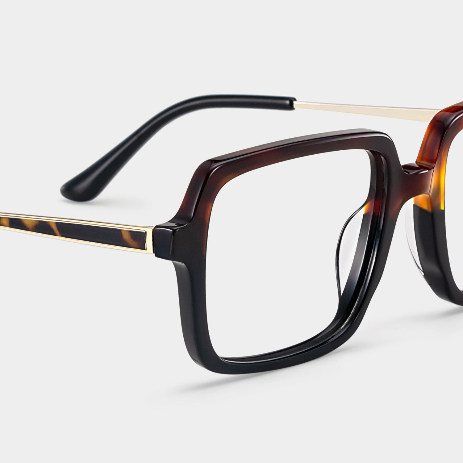 Beatrice Rectangle Two-tone Frame Eyeglasses for Women| ZEELOOL7