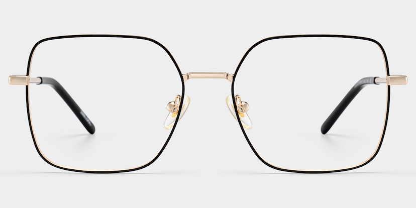 Abigail Square Black Glasses