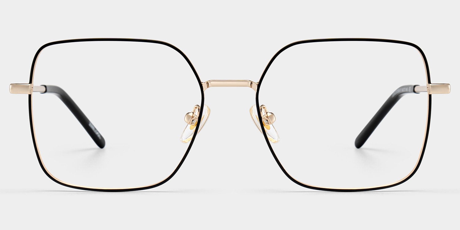 Abigail Square Black Glasses