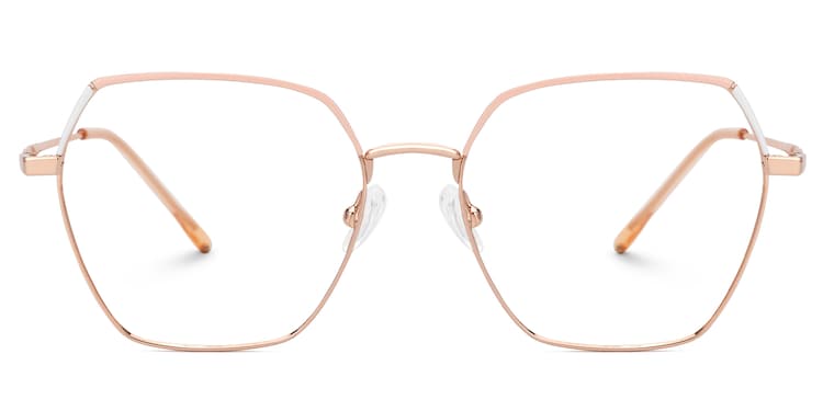Marlon Geometric Pink Glasses