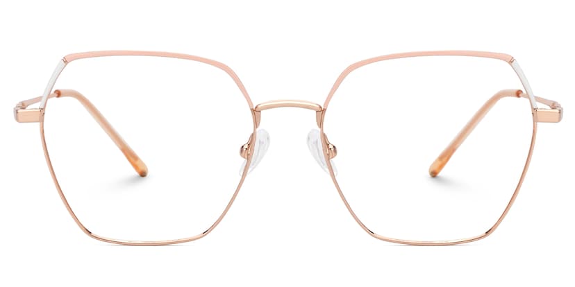 Marlon Geometric Pink Glasses