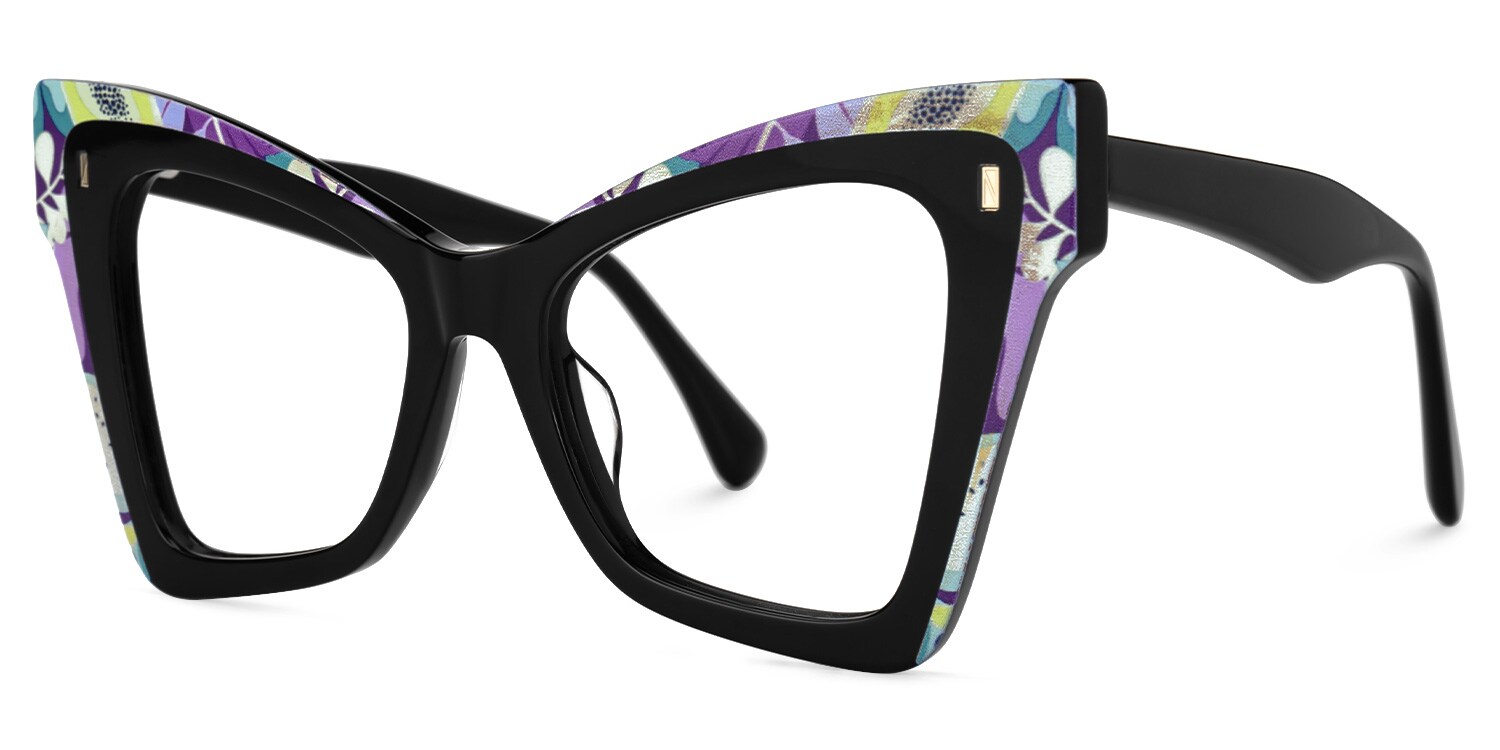 Acetate Shauna Eyeglasses, Shauna Cateye Glasses -Zeelool Glasses1