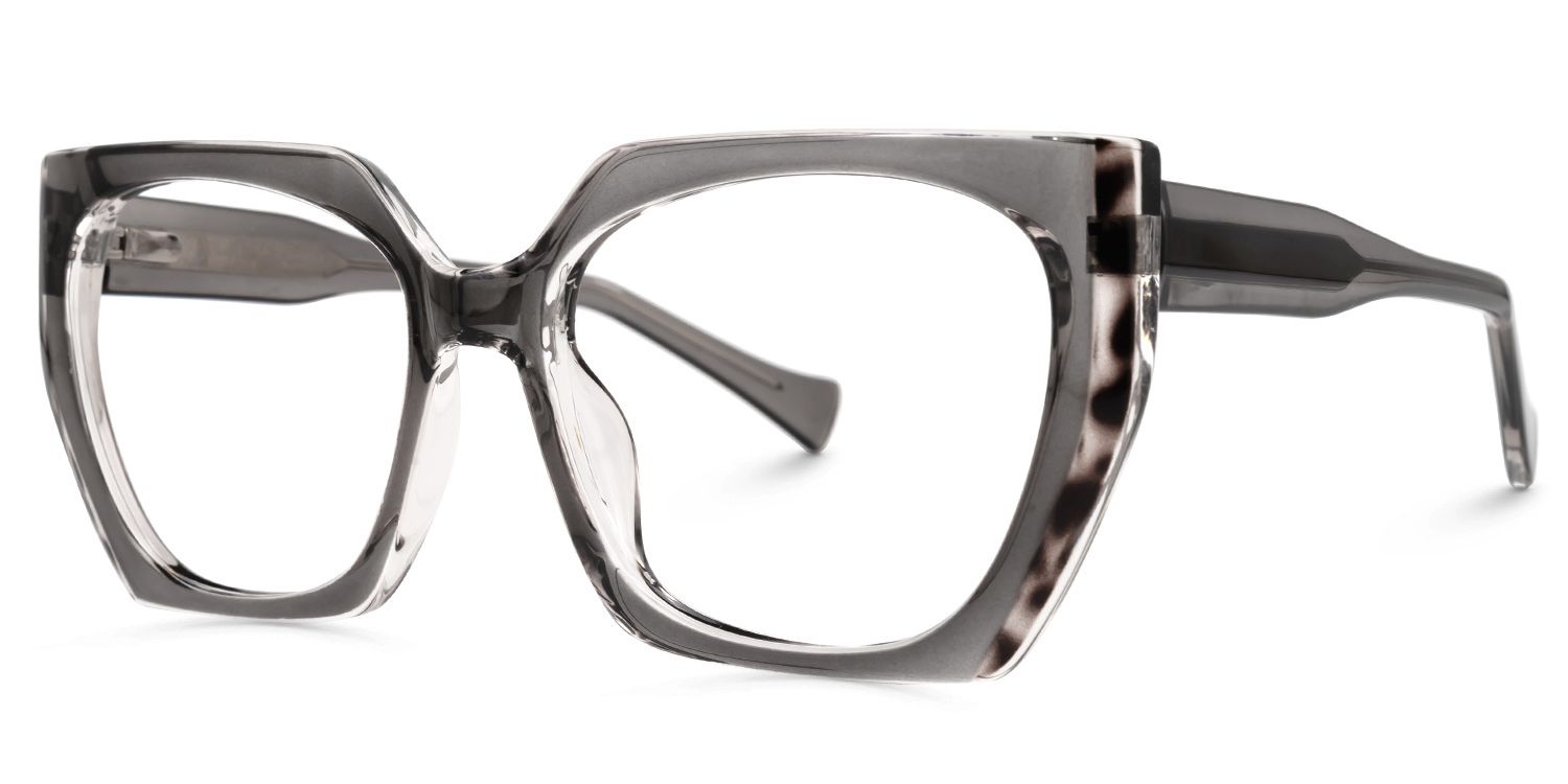 Geometric Sallyann Gray Glasses on sale -Zeelool Glasses1