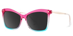 Isaebella Butterfly Pink Blue Sunglasses2