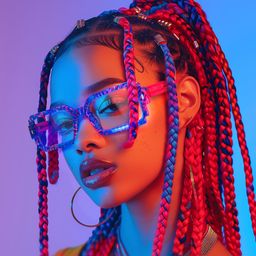 Frederick Blue Rectangle Glasses4