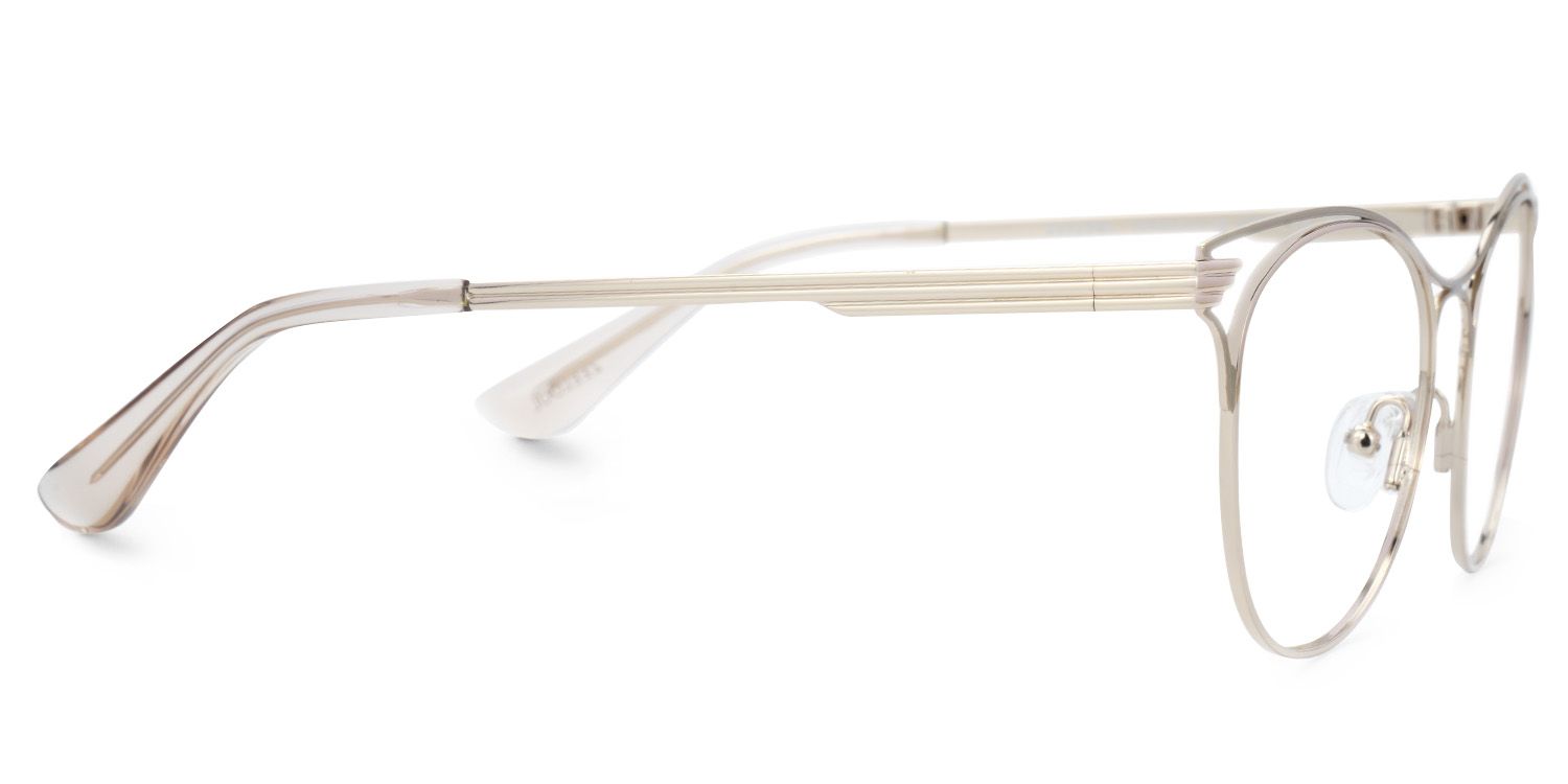 Round Metal Frame Glasses for High Prescription - Bahner2