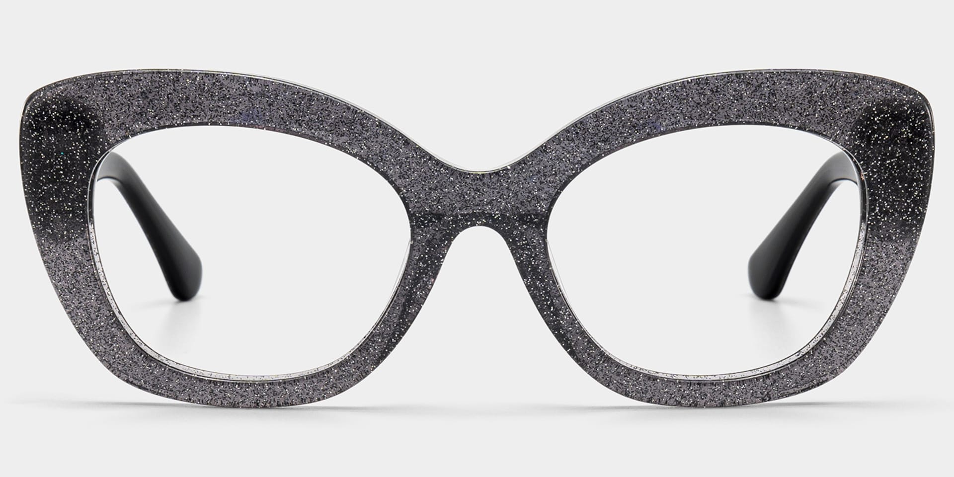 Mireille Butterfly Black Glasses with Bling on the Side | ZEELOOL1