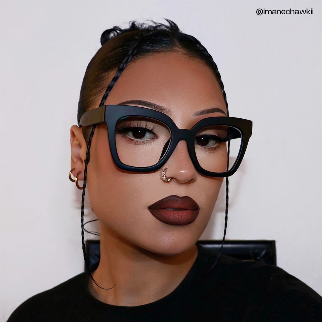 Malcolm Square Matte Black Glasses with Prescription5