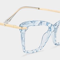Juliet Light-Blue Rectangle Glasses4
