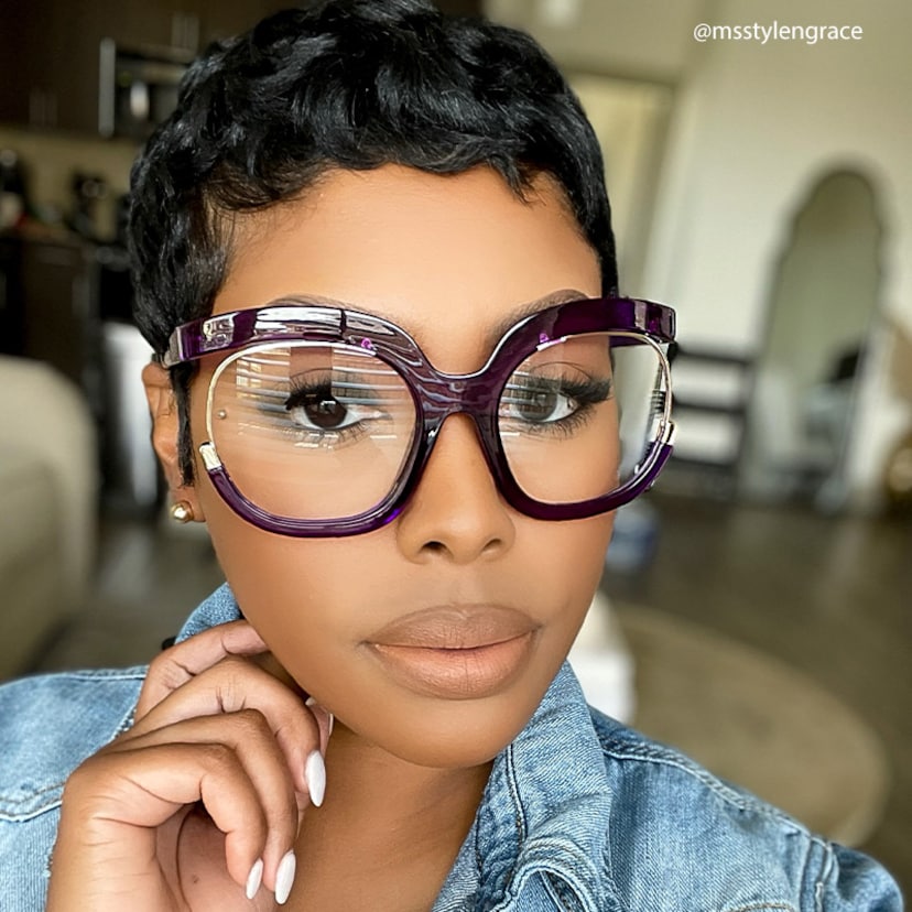 Darice Round Purple Glasses