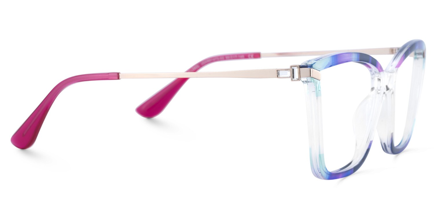 Stephens Cateye with Colorful Glasses Oversized Frames | Zeelool4