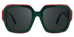 Katty Square Green Glasses0