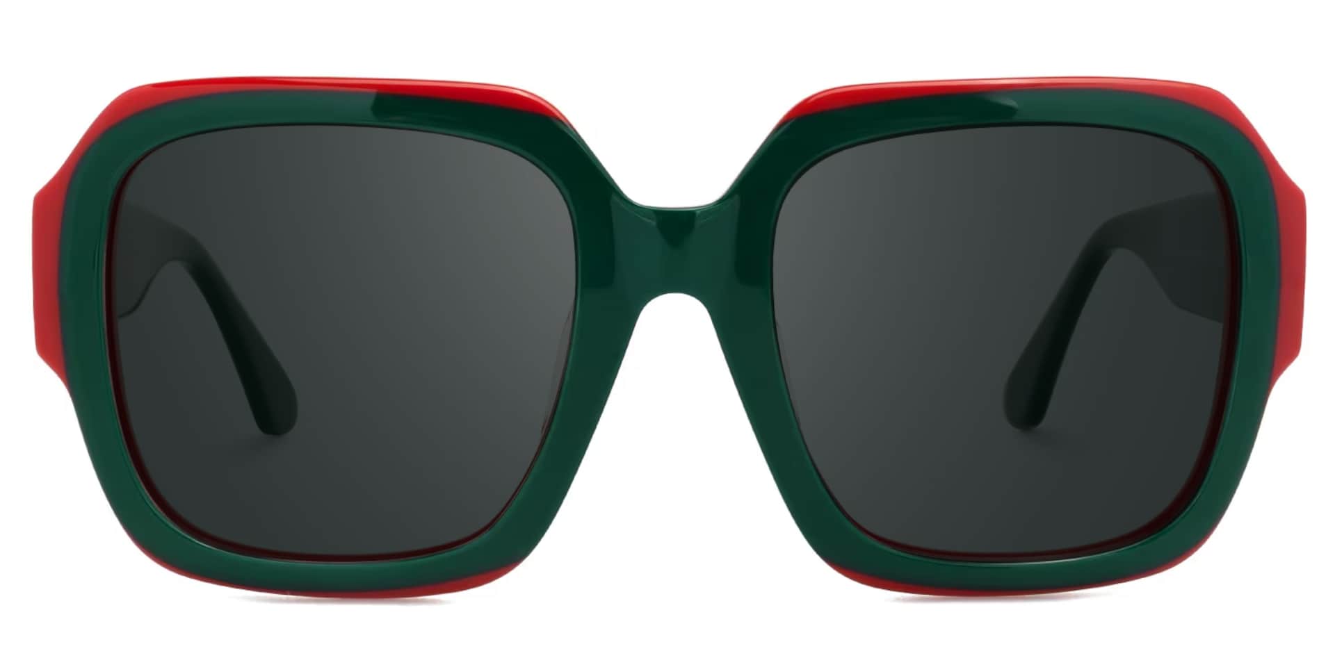 Square Katty Green Sunglasses on sale -Zeelool Glasses0