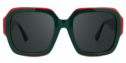 Katty Square Green Glasses0