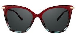 Lamar Butterfly Red Glasses0