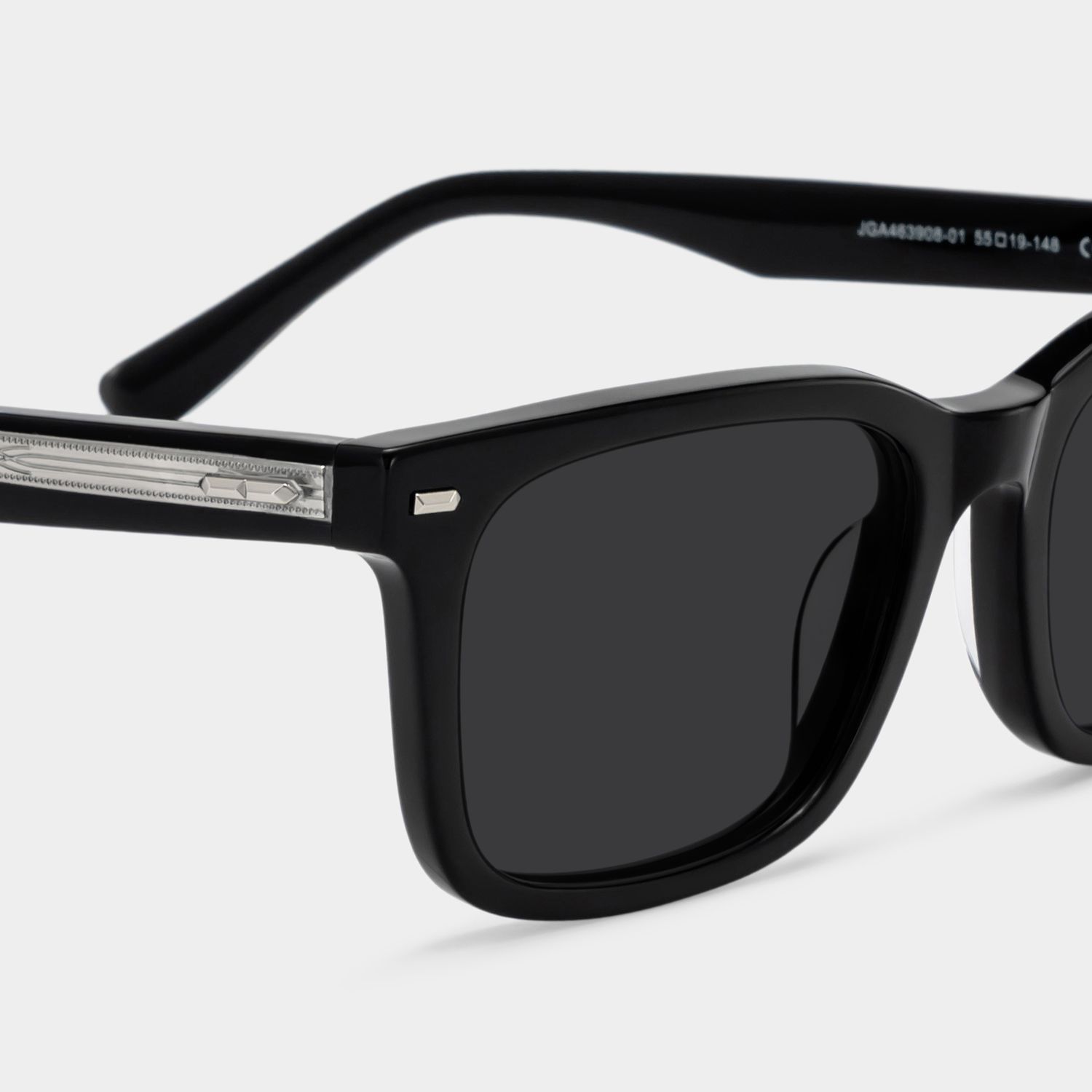 Patrick Thick Black Rectangle Glasses for Men | ZEELOOL4