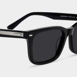 Patrick Rectangle Black Glasses4