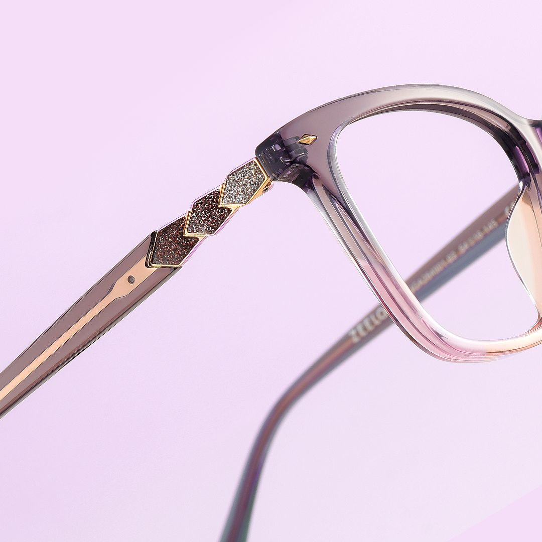 Theo Acetate Two-tone Frame Glasses with Square Shape | Zeelool7