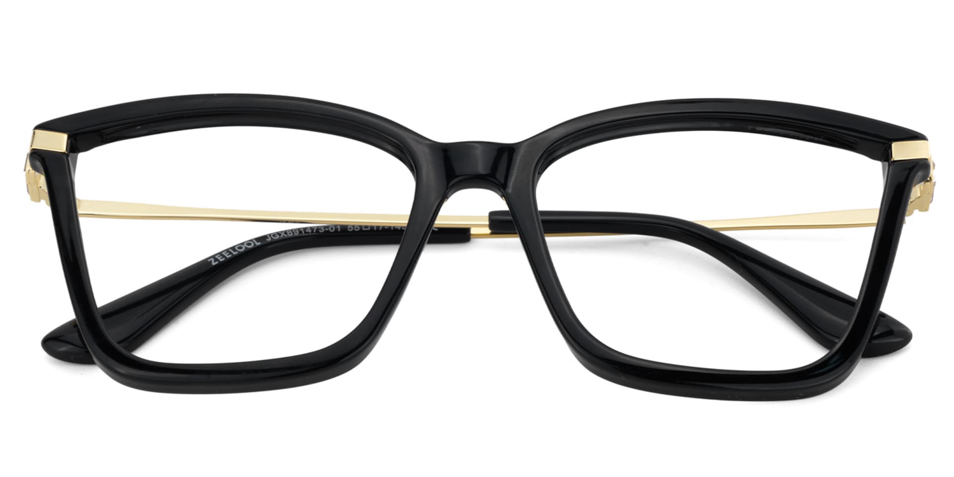 Stephens Cateye with Black Glasses Oversized Frames | Zeelool2