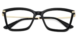Stephens Cateye Black Glasses2