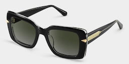 Neon Square Black Polarized Sunglasses4