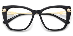 Victor Cat eye Black Glasses3