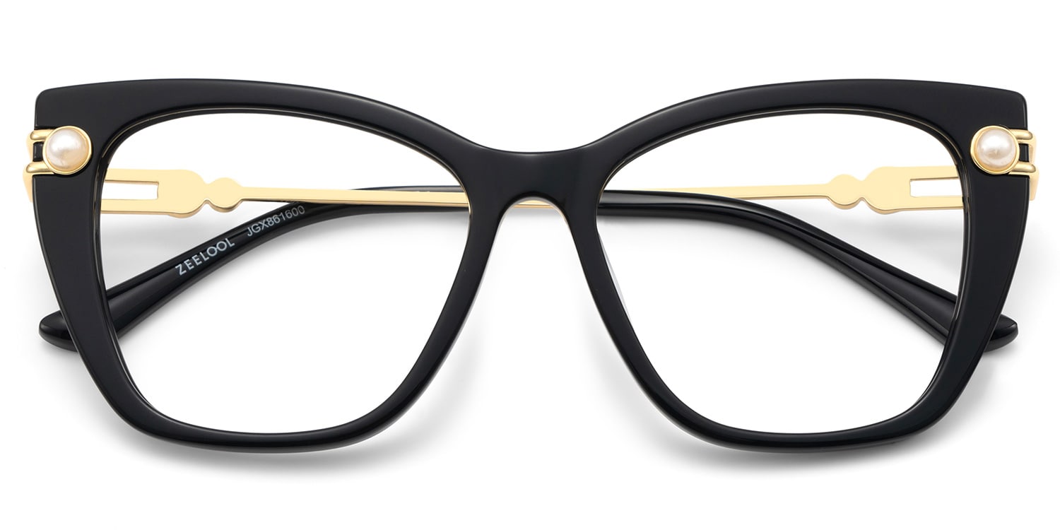 Victor Cat eye Black Glasses3