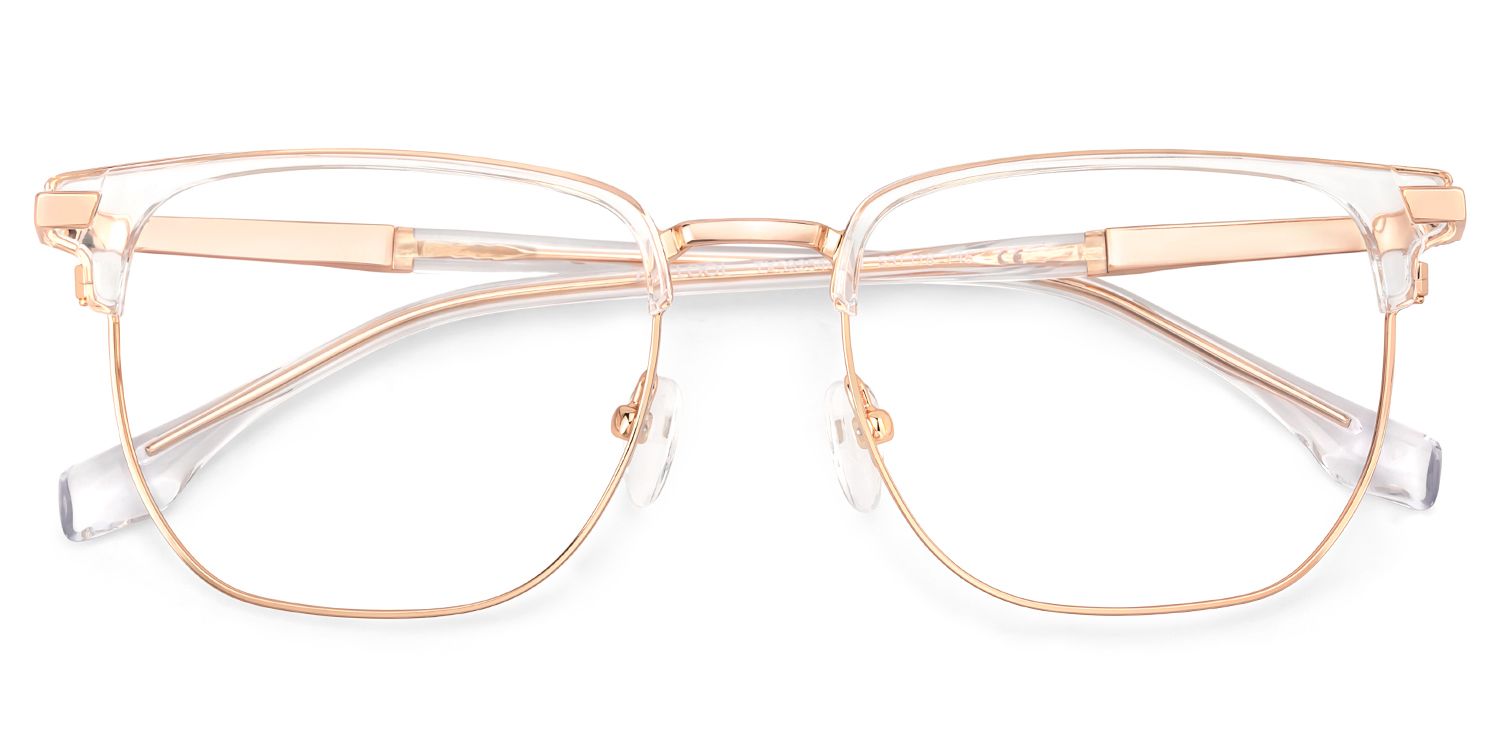 Zaira Browline Clear Eyeglasses with Wide Thin Frame1