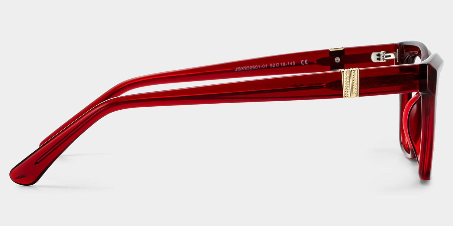 Quincy Cat eye Red Frame Eyeglasses | ZEELOOL4