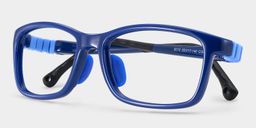 Brook Rectangle Blue Glasses1