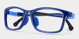 Brook Rectangle Blue Glasses1