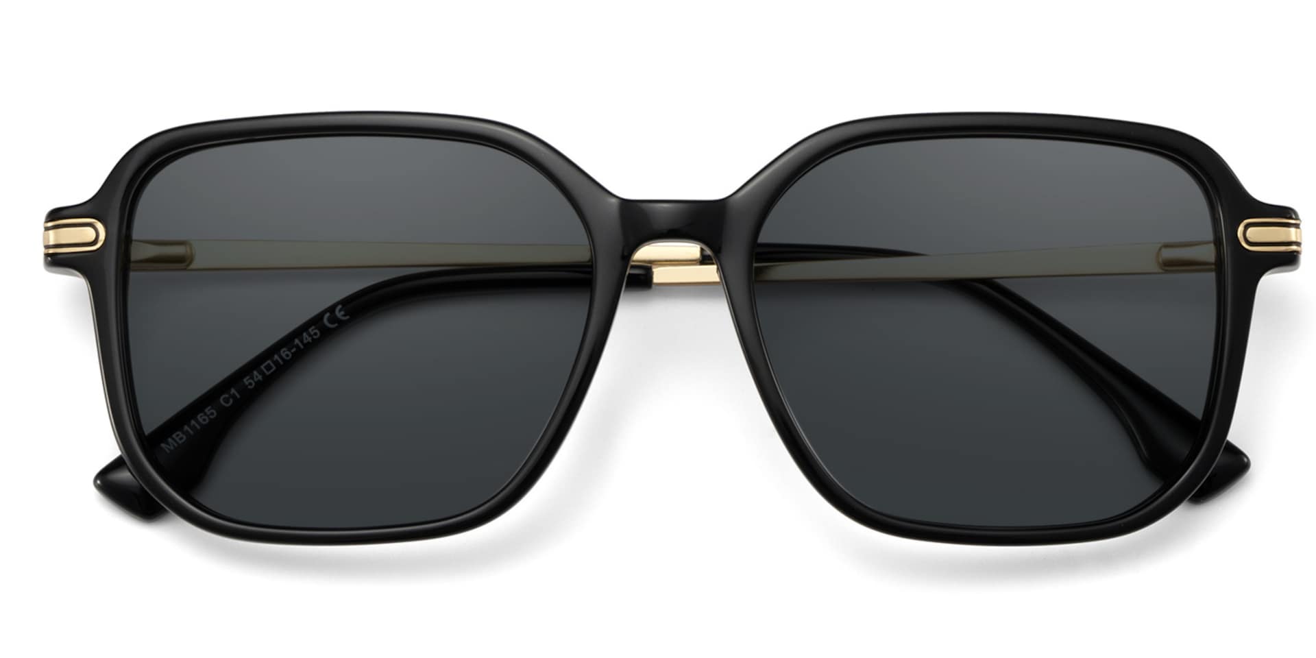 Jetson Black Rectangle Sunglasses Online | Zeelool1