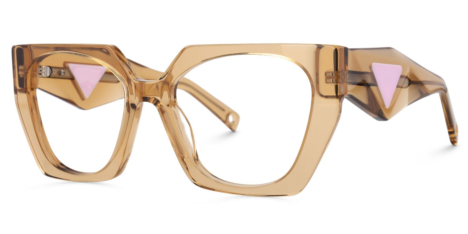 Geometric Rodgers Beige Glasses deals -Zeelool Glasses1