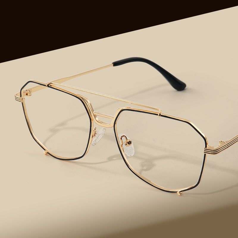 Beethoven Black-Gold Aviator Prescription Glasses | Zeelool6