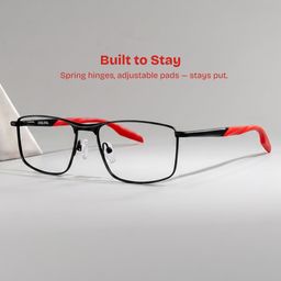 Scout Black Rectangle Glasses0